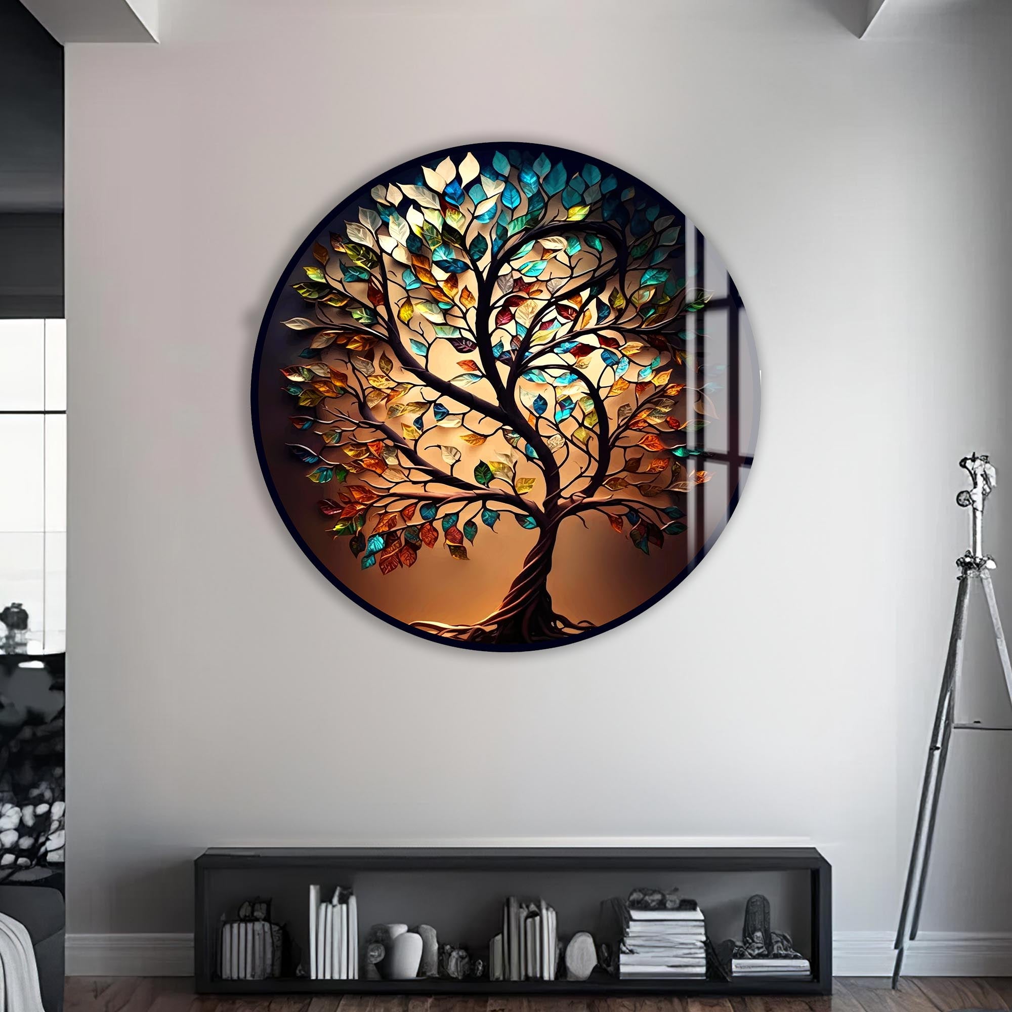 Elysian Tree-Tree Of Life Glass Wall Art