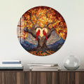 Artronauts Glass Print Lovebirds Heart Tree - Tempered Glass Wall Art