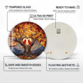 Artronauts Glass Print Lovebirds Heart Tree - Tempered Glass Wall Art