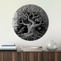 Artronauts Glass Print Raven Tree Roots - Tempered Glass Wall Art