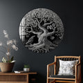 Artronauts Glass Print Raven Tree Roots - Tempered Glass Wall Art