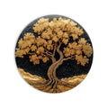 Artronauts Glass Print Golden Tree Glow - Tempered Glass Wall Art