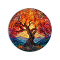 Artronauts Glass Print Sunset Mountain Tree - Tempered Glass Wall Art