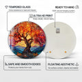 Artronauts Glass Print Sunset Mountain Tree - Tempered Glass Wall Art