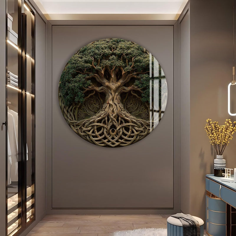 Artronauts Glass Print Celtic Knot Tree - Tempered Glass Wall Art