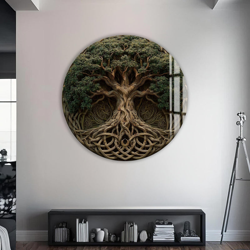 Artronauts Glass Print Celtic Knot Tree - Tempered Glass Wall Art