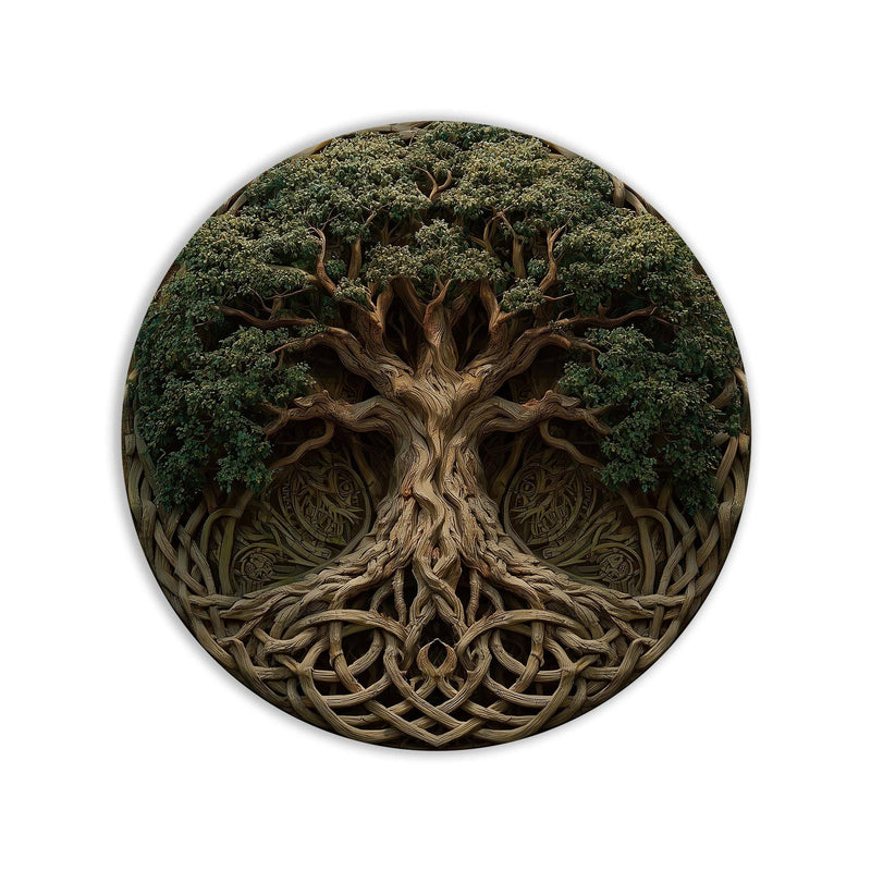 Artronauts Glass Print Celtic Knot Tree - Tempered Glass Wall Art