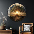 Artronauts Glass Print Earthrise Life Tree - Tempered Glass Wall Art