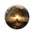 Artronauts Glass Print Earthrise Life Tree - Tempered Glass Wall Art