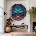Artronauts Glass Print Neon Energy Tree - Tempered Glass Wall Art