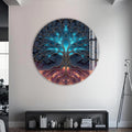 Artronauts Glass Print Neon Energy Tree - Tempered Glass Wall Art