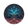 Artronauts Glass Print Neon Energy Tree - Tempered Glass Wall Art
