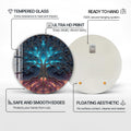 Artronauts Glass Print Neon Energy Tree - Tempered Glass Wall Art