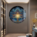 Artronauts Glass Print Celestial Blue Tree - Tempered Glass Wall Art