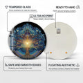 Artronauts Glass Print Celestial Blue Tree - Tempered Glass Wall Art