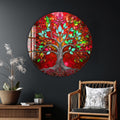 Artronauts Glass Print Ruby Blossom Tree - Tempered Glass Wall Art
