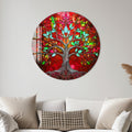 Artronauts Glass Print Ruby Blossom Tree - Tempered Glass Wall Art