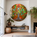Artronauts Glass Print Golden Autumn Tree - Tempered Glass Wall Art