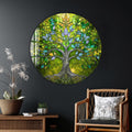 Artronauts Glass Print Emerald Life Tree - Tempered Glass Wall Art