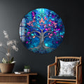 Artronauts Glass Print Sapphire Dream Tree - Tempered Glass Wall Art