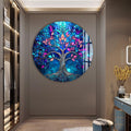 Artronauts Glass Print Sapphire Dream Tree - Tempered Glass Wall Art