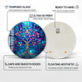 Artronauts Glass Print Sapphire Dream Tree - Tempered Glass Wall Art