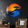 Artronauts Glass Print Sunset Rooted Tree - Tempered Glass Wall Art