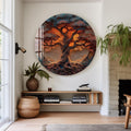 Artronauts Glass Print Twilight Ancient Tree - Tempered Glass Wall Art