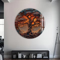 Artronauts Glass Print Twilight Ancient Tree - Tempered Glass Wall Art