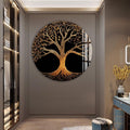 Artronauts Glass Print Golden Tree Of Life - Tempered Glass Wall Art