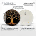 Artronauts Glass Print Golden Tree Of Life - Tempered Glass Wall Art