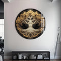 Artronauts Glass Print Celestial White Tree - Tempered Glass Wall Art
