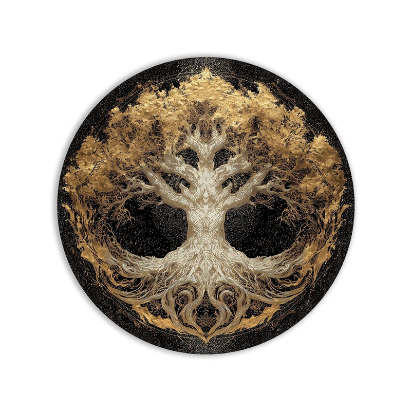 Artronauts Glass Print Celestial White Tree - Tempered Glass Wall Art