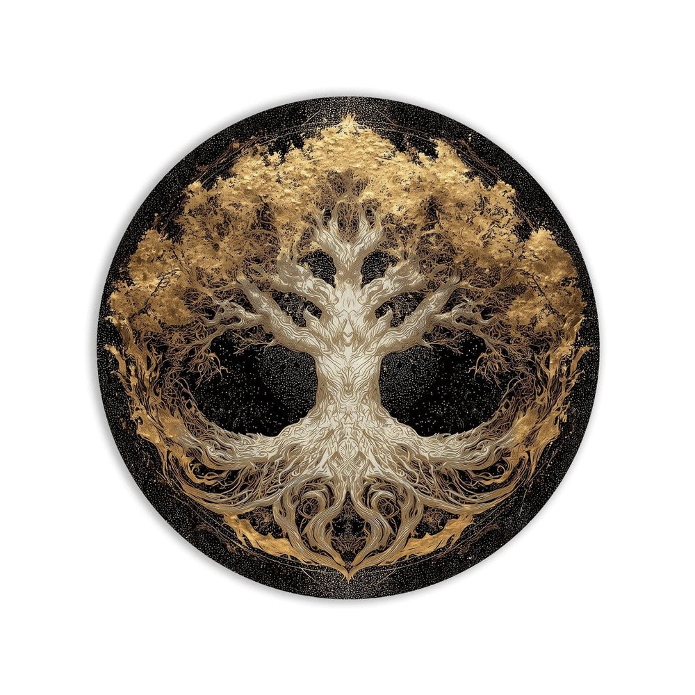 Artronauts Glass Print Celestial White Tree - Tempered Glass Wall Art