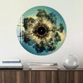 Artronauts Glass Print Sky Circle Tree - Tempered Glass Wall Art