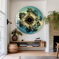Artronauts Glass Print Sky Circle Tree - Tempered Glass Wall Art