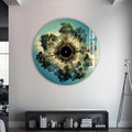 Artronauts Glass Print Sky Circle Tree - Tempered Glass Wall Art