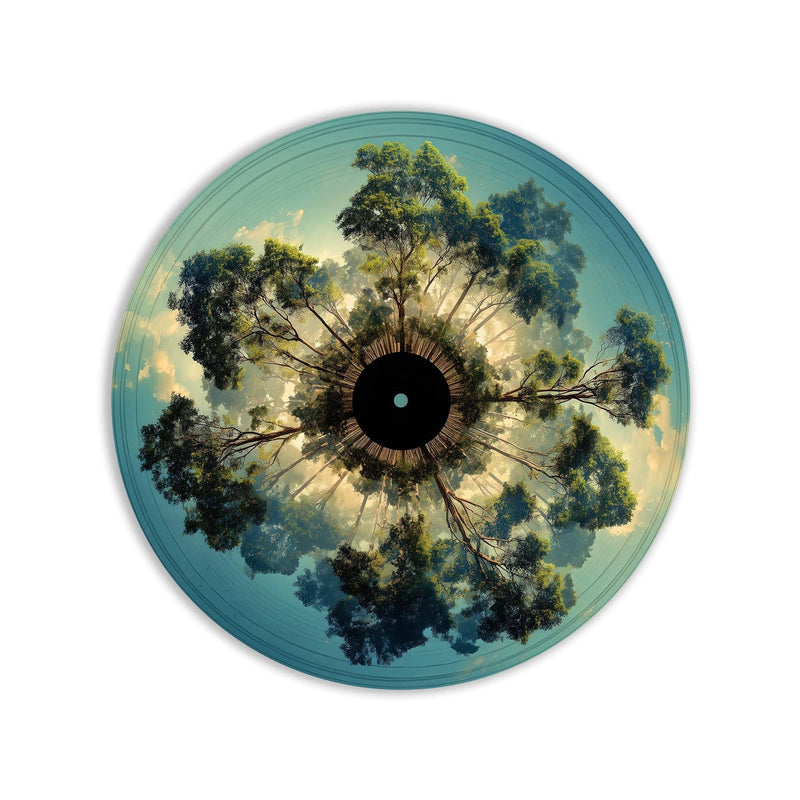 Artronauts Glass Print Sky Circle Tree - Tempered Glass Wall Art