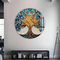 Artronauts Glass Print Stained Glass Tree - Tempered Glass Wall Art