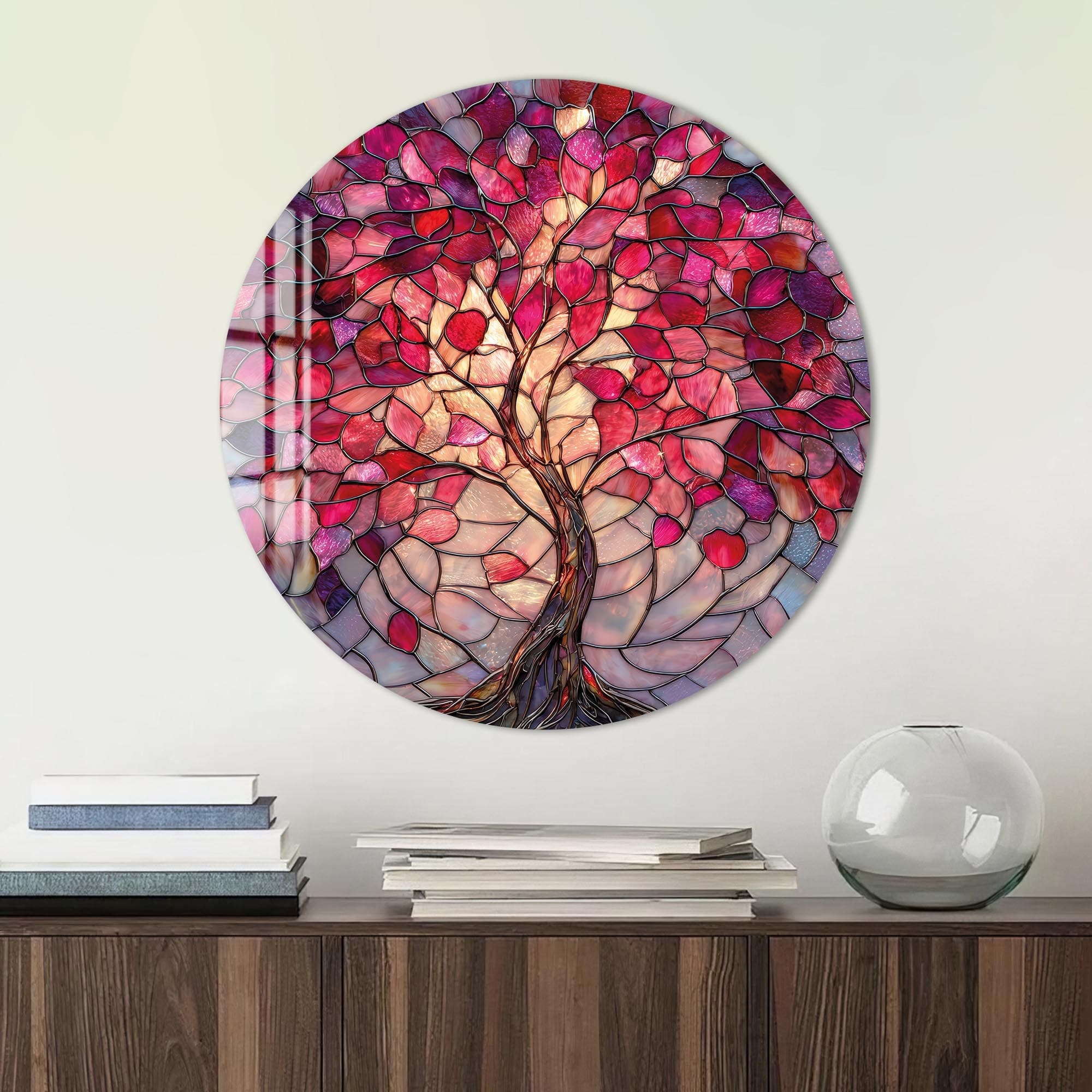 Artronauts Glass Print Rose Blossom Tree - Tempered Glass Wall Art