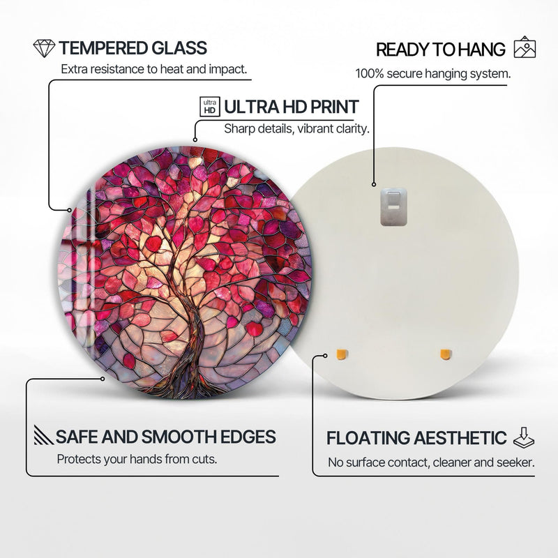 Artronauts Glass Print Rose Blossom Tree - Tempered Glass Wall Art