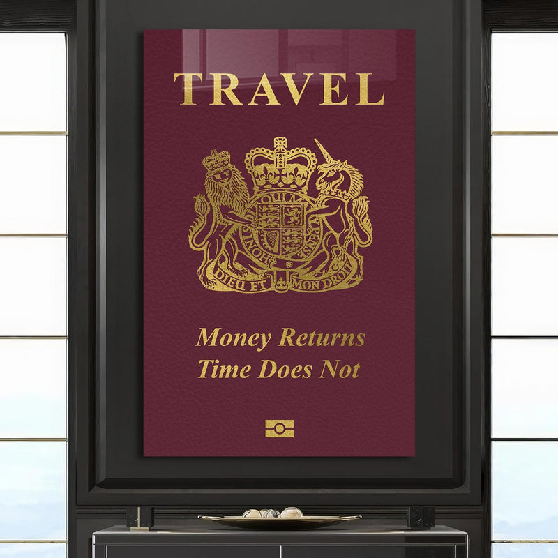 Artronauts Glass Print Travel Passport - Tempered Glass Wall Art
