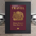 Artronauts Glass Print Travel Passport - Tempered Glass Wall Art