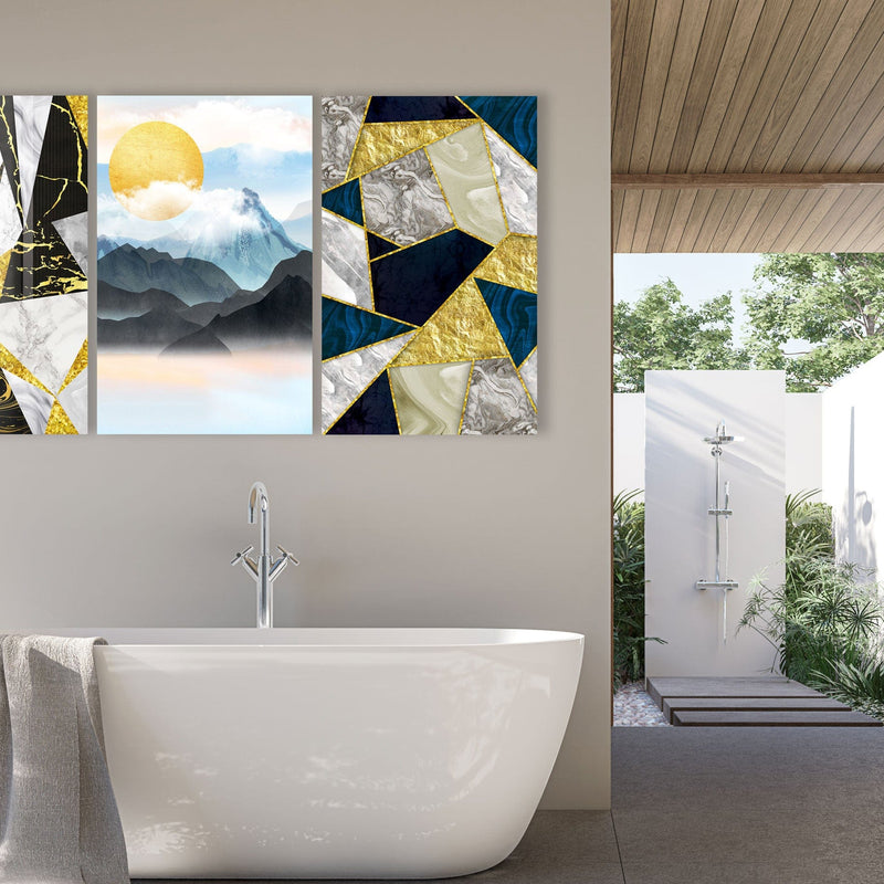 Artronauts Glass Print Geometric Abstract - Trinity