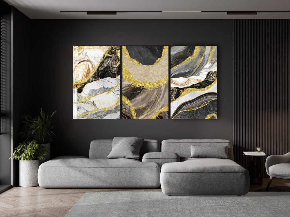 Artronauts Glass Print Marble Design - Trinity