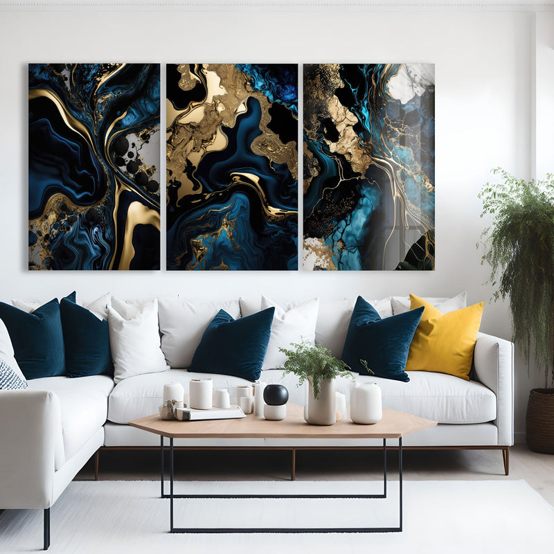Artronauts Glass Print Earth Abstract - Trinity