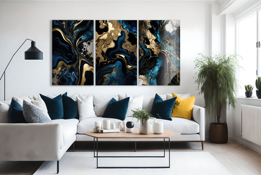 Artronauts Glass Print Earth Abstract - Trinity