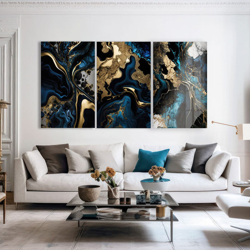 Artronauts Glass Print Earth Abstract - Trinity
