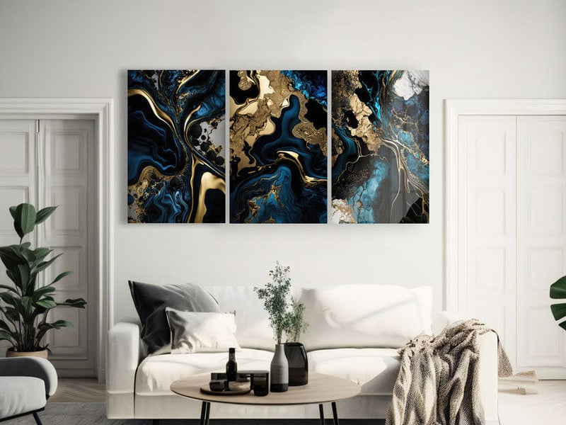 Artronauts Glass Print Earth Abstract - Trinity
