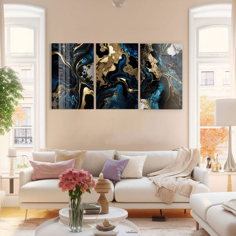 Artronauts Glass Print Earth Abstract - Trinity